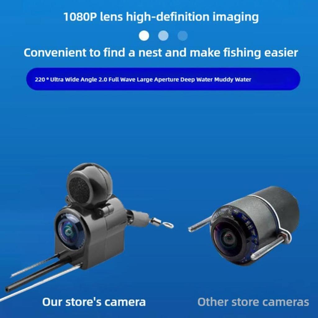 Underwater Fishing Camera,4.3inHD Ice Fishing Camera,Night Portable Fish Finder,Portable Fish Finder Camera 1080P LED Camera With 220° Wide View