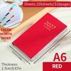 PU Leather Daily Planner Notebook A6 Travel Planning Journal Thick Pocket Notebook  Office Work
