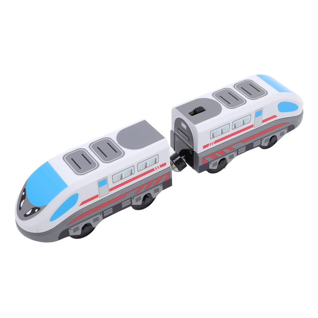 2pcs High Speed Locomotive Toys Battery Operated Automatic Train Toy Set for Boys Girls
