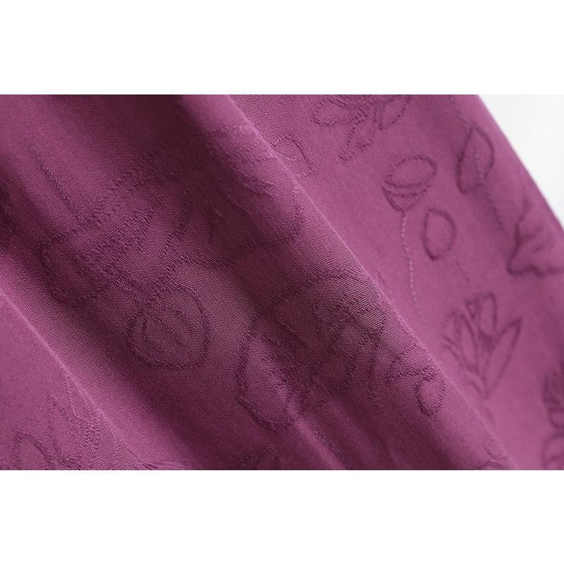 Neue Chinesische Jacquard Baumwollseide Freizeit-Hose für Damen Sommer Neu Hochtailliert Gerade Locker Dünne Modelle mit Weitem Bein