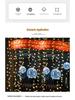 Outdoor Waterproof LED Rattan Ball String Lights for Tree Decoration and Festival Ambiance