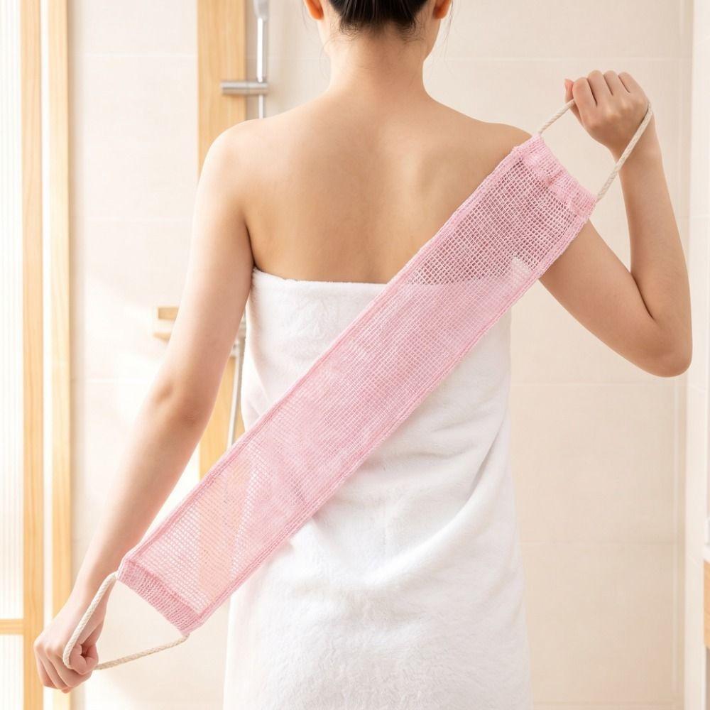 Household Bath Towel with Bath Flower Soft Back Shower Strap Body Wash Cloth Set  Body Cleaning
