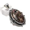 Natural Tourmaline Gemstone Handmade 925 Sterling Silver Pendant 2.05" ETC-14289