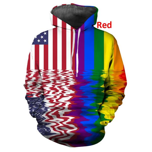 2022 New Popular LGBT Rainbow Flag Lesbians Gays 3d Hoodies Pullover Fashion Men/Women Hoodie Hoody Casual Long Sleeve 3D Hooded Sweatshirts Tops