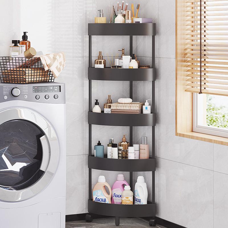 Triangle Multi-Layer Corner Storage Rack for Bathroom and Kitchen