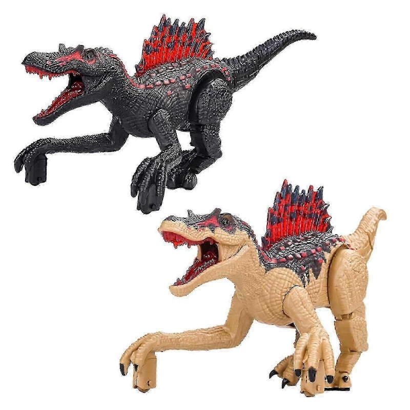 Jucărie Dinozaur cu Telecomandă 2023 - Spinozaur Reîncărcabil cu Efecte Sonore și Luminoase