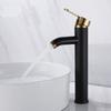 Bathroom Basin Faucet Stainless Steel Kitchen Wash Basin Hot and Cold Dual Control Faucet Brushed Gold Faucet