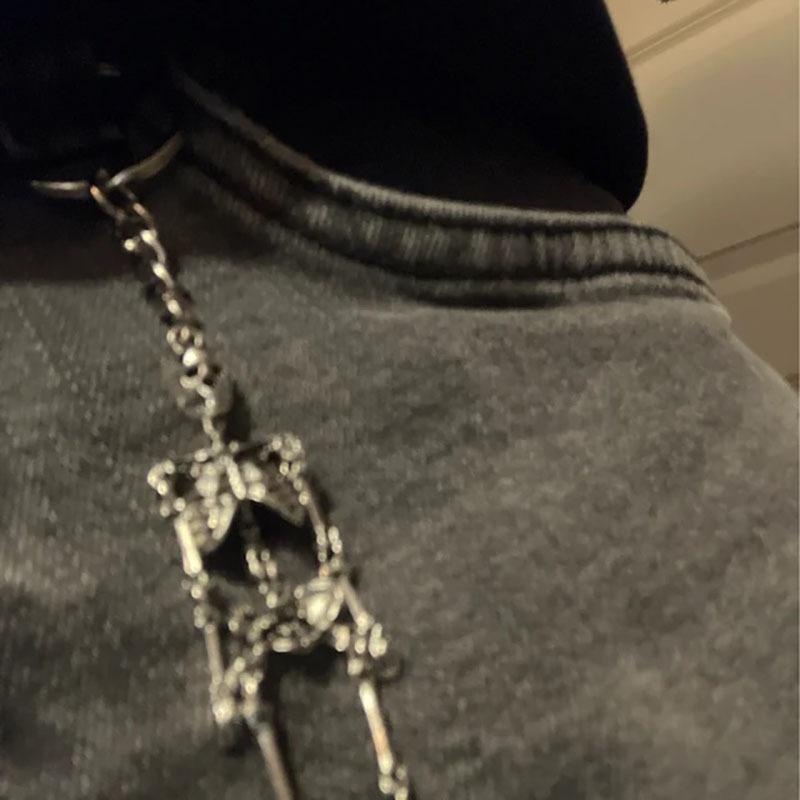 Gothic Skeleton Keychain - Halloween Metal Skeleton Keychain, Party Gifts and Gifts