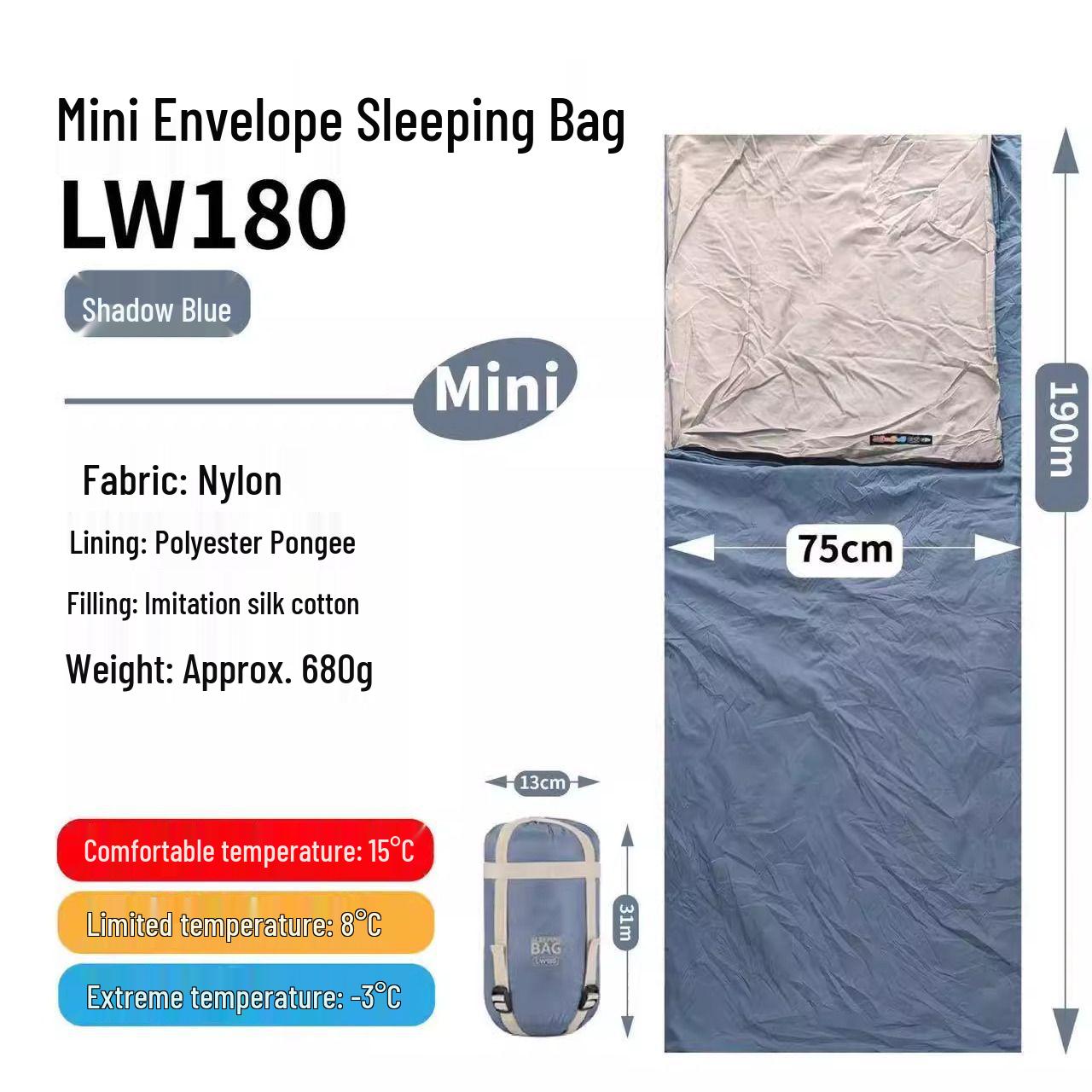 

Ultralight Portable Summer Sleeping Bag for Hiking & Camping