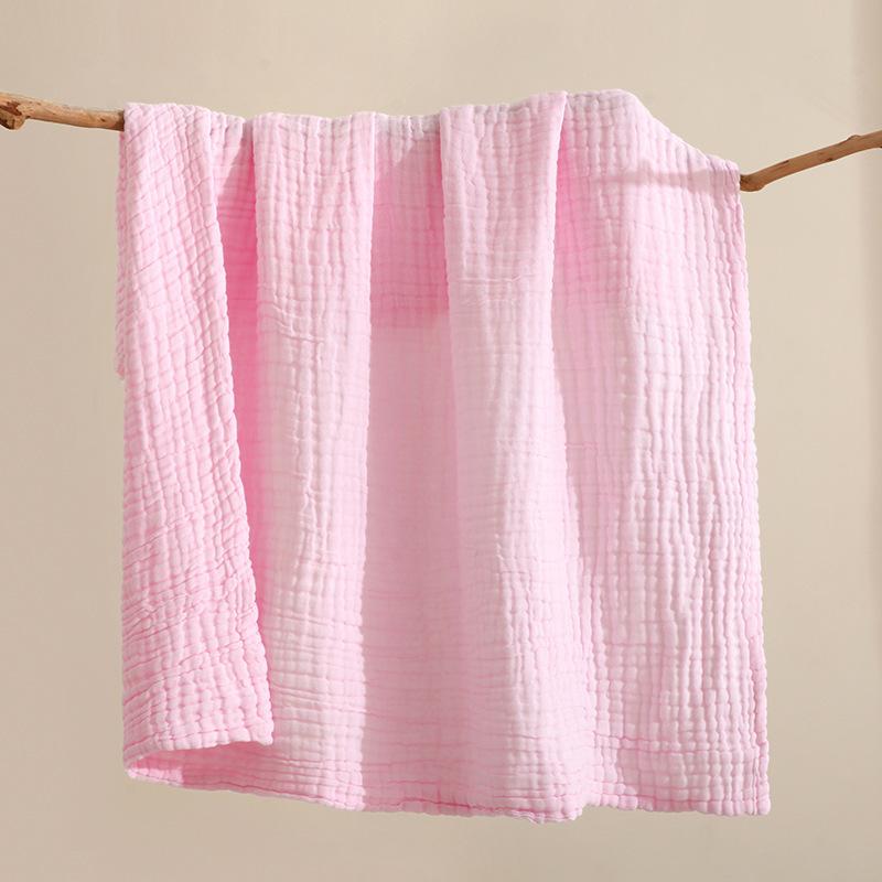 Six Layer Plain Gauze Bath Towel Newborn Bubble Cotton Swaddle Blanket Baby Autumn Winter Swaddle Quilt