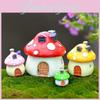 Resin Mushroom Diy House Castle Garden Craft Decor Miniature Micro Landscape Art