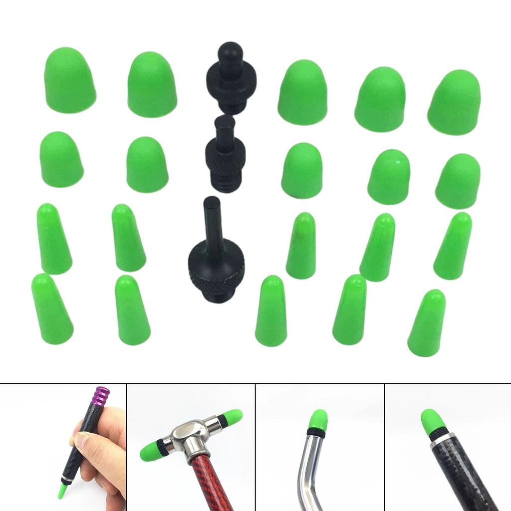 Outil de réparation de bosses de voiture à installation facile, ensemble de têtes de stylo, embouts Tap Down Knockdown sans peinture pour carrosserie