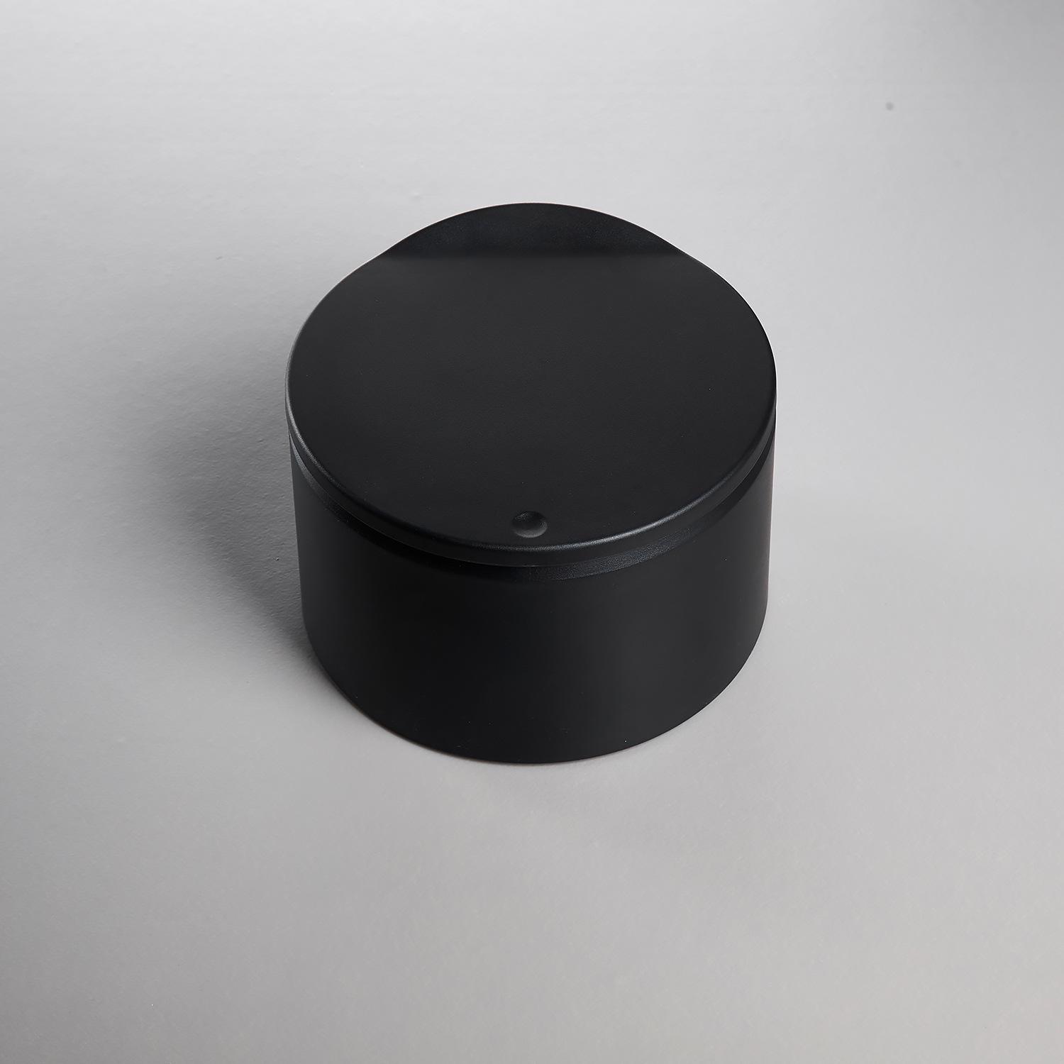 

Настольная мусорная корзина с крышкой для дома и офиса 19x19x12.6 cm чёрный