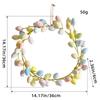 Bow Ribbon Easter Eggs Wreath Easter Eggs Garland Door Ornaments Wall Decor Happy 2025 Easter Day Decor For Home Kids Favor
