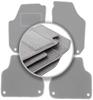 Gray Car Mats For: Skoda Fabia II Hatchback, Station Wagon (2007-2014)