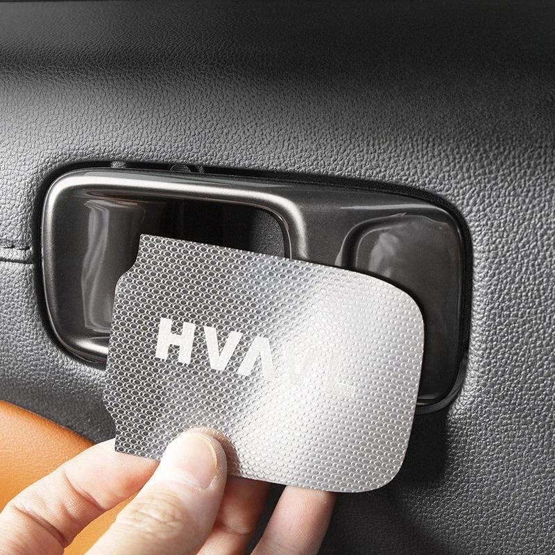 For HAVAL H9 2024-2025 Stainless Steel Silver Car Inside Door Bowl Decoration Cover Interior Car Accessories