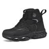 New Men's Rotary Buckle Work Safety Shoes Protective Fashion Tactical Boots Anti-impact and Anti-piercing Work Shoes
