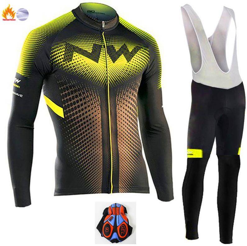 2026 Winter Warm Cycling Suit Set, Tour De France Edition Winter Cycling Suit Long Sleeve Fleece Thickened Warm Windproof Cycling Suit