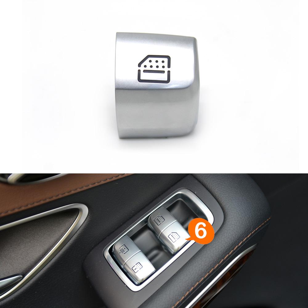 Interior Car Window Lifter Switch Button Cover Cap Replacement For Mercedes Benz S E Class W222 W213 S320 S400 S450 S500