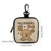 Canvas Pet Training Pouch PVC Snack Pouch Portable Dog Treat Pouch  Outdoor Walking