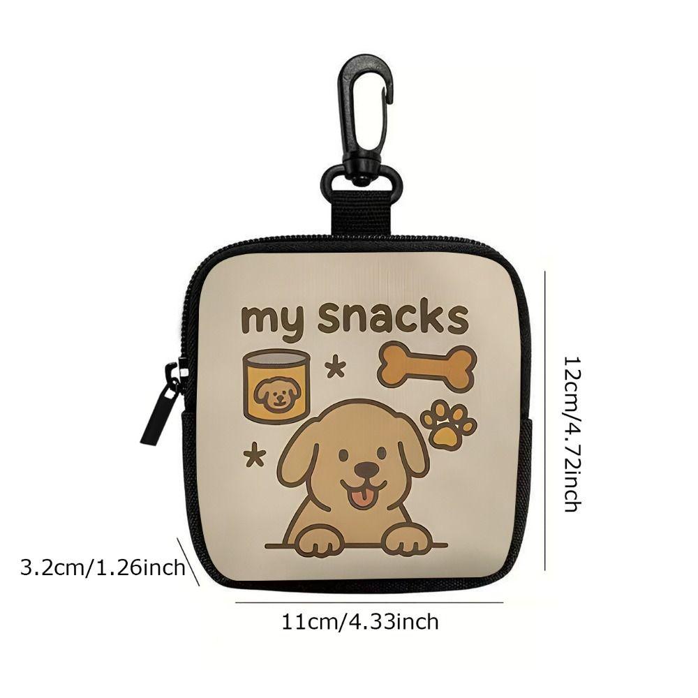 Canvas Pet Training Pouch PVC Snack Pouch Portable Dog Treat Pouch Outdoor Walking