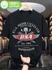Men's BSA Motorcycle Logo Retro T-shirt - Casual Outdoor Activities Retro Motorcycle Enthusiasts Dress Up - Men's Summer Cott...
