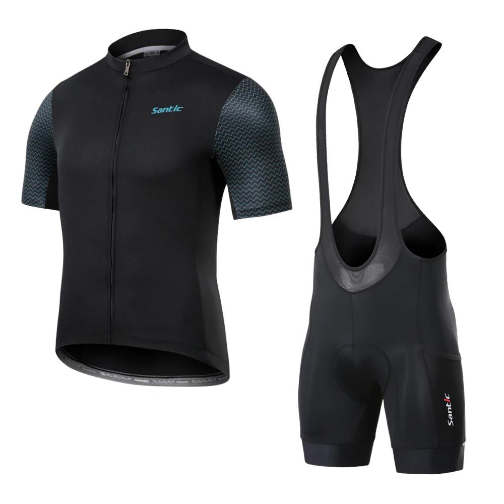 2026 Santic Men's Cycling Sets Summer MTB Bike Cycling Shirts Bib Shorts 4D Padded Riding Sports Quick-Dry Clothing Sets Asian Size