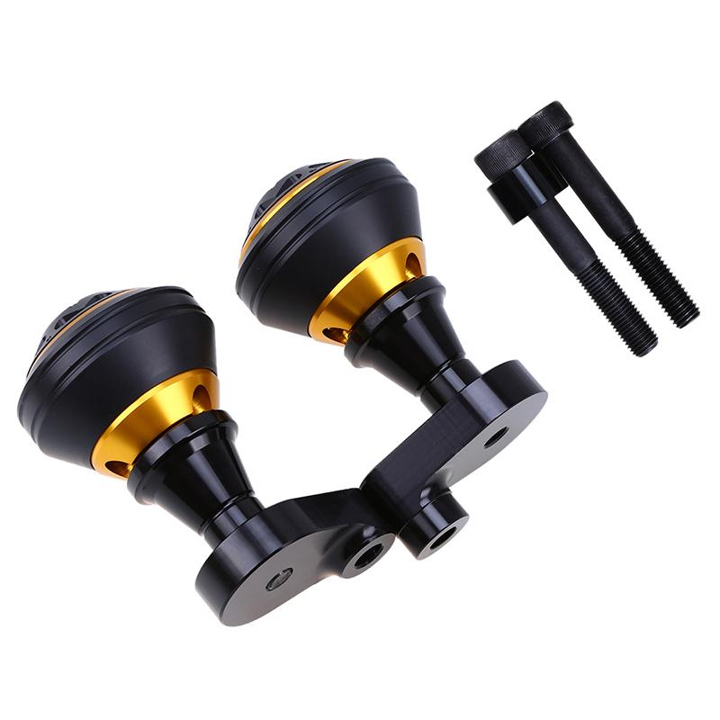 1 Pair Motorcycle Frame Slider Protectors For Yamaha R1 2004-2006 Scooter Falling Protector Aluminum Gold