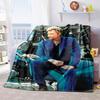 French legendary rock singer and actor Johnny Hallyday blanket soft home furnishing nap decoration four seasons warm Sherpa blanket U6