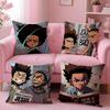 Cartoon A-Boondocks Retro Cushion Cover Comfortable Reversible Pillow Cover Ideal for Car Sofa Bedroom & Beyond