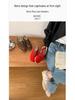 New Women's 2025 Genuine Leather Velcro Trainers: Thick Sole, Breathable, Versatile, In-Stock Casual Shoes