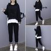 2026 Spring/Autumn Women's Casual Slimming Two-Piece Set: Trendy Loose Fit, Plus Size, Internet Style