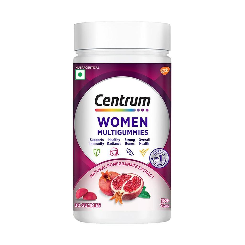 Gummibärchen für Frauen (30 Stück, 4,8 g), Multigummies Damen, Centrum