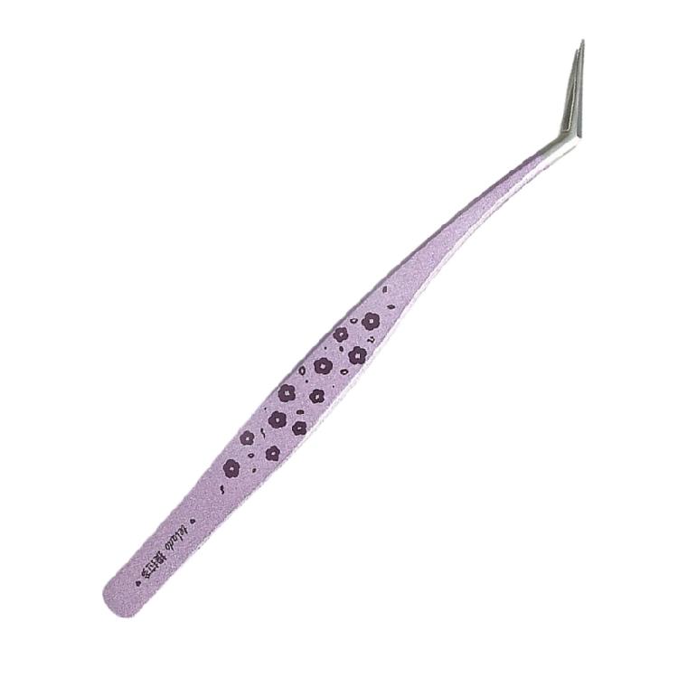 

Long Handle Stainless Steel Tweezers with Curved Tip For Scrapbooking Handmade Bookmarks Journal Photo Album Decoration фиолетовый