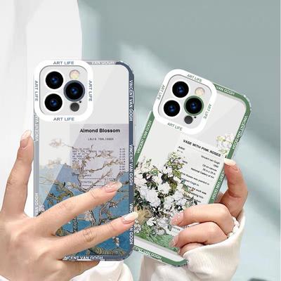 Van Gogh Oil Painting Max Art Clear Case for Apple 15 Pro Max, 11, 13, XS, 6, Mini - Anti-fall Protection with Puzzle Design