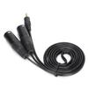 Plug and Play Microphone Cable 1/8 Inch To 3-Core Double XLR Interconnect Patch Cord  Studio Use