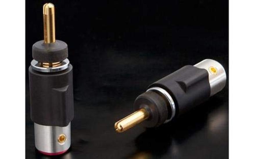 FURUTECH ADL High-End Grade Banana Plugs, 24K Gold Plated, 4-Pack (FT212G) серый
