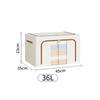 Foldable Fabric Organizer For Bedroom Storage With Clear Window And Large Capacity