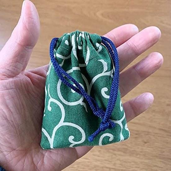 Kyosuke Made Japan Drawstring Pouch Mini Approximately 108 cm Amulet Holder Mamekin Kyoto Cotton Yumeji Camellia