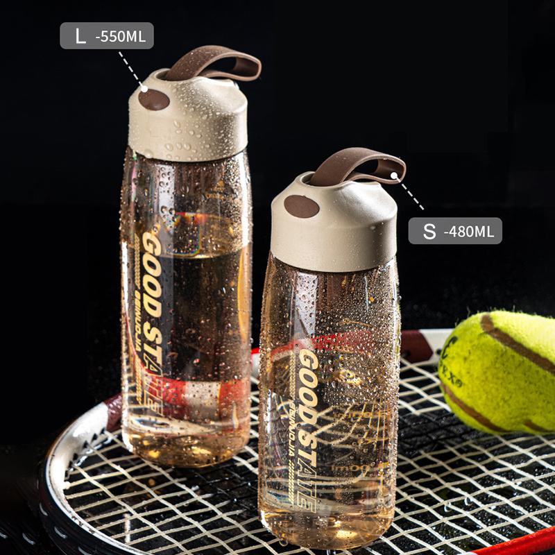 Portable Large Capacity Sports Water Cup For Women Summer Fitness Male Students Simple Plastic With Tea Strainer High Value Cup