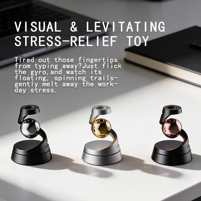 New Floating Gyroscope Stress Relief Toy Edc Desk Decor Sensory Interactive Toy Novelty Gift Novelty Gift Best Seller