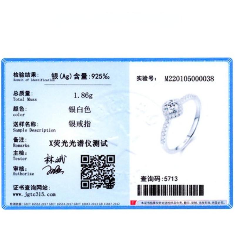 Tancise Classic 925 Sterling Silver  Zircon Ring Ladies Jewelry Wedding Promise Party Gift