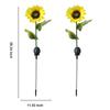 Solar-powered Garden Lights Landscape Yard Decoration Ground-mounted Lamp Flamingo Firework Sunflowers Roses Fireflies Jellyfish