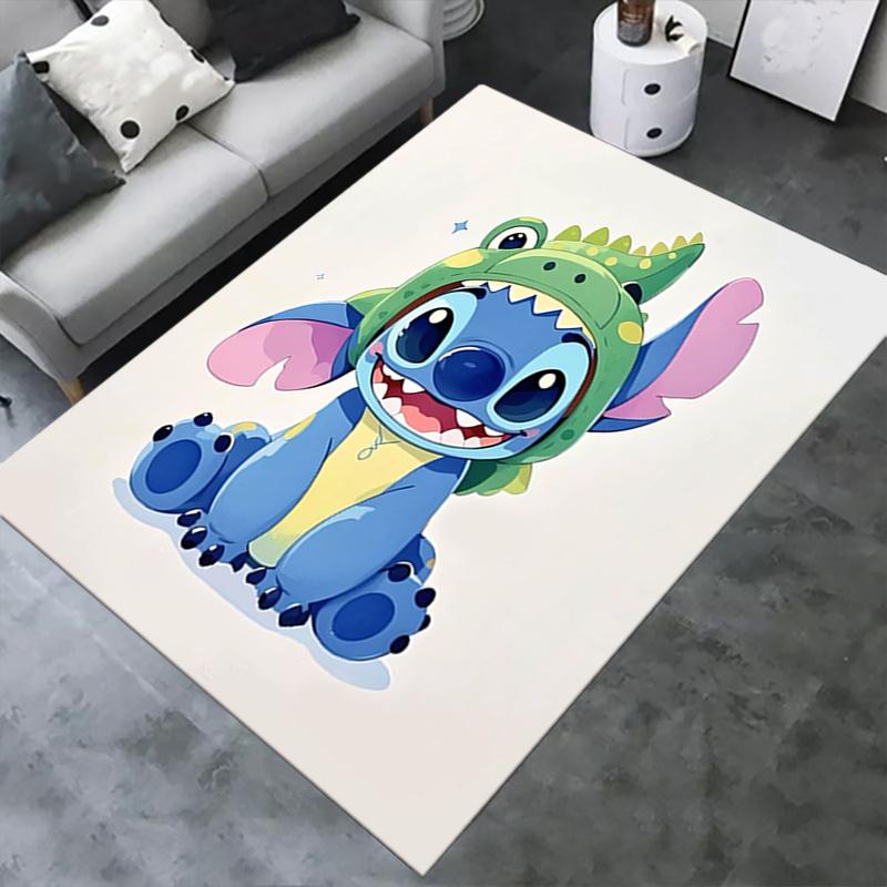Office Rug Stitch, Dragon theme 3D Printed Anti-Slip Rug-Machine Washable for Living Room