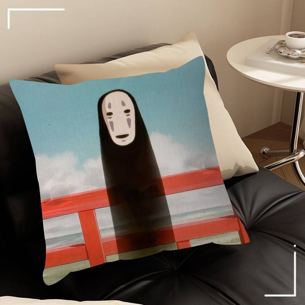 Polštář Dárky Domácí Kancelářské Vybavení Ložnice Pohovka Autopotah na polštář pouzdro 45x45cm Film S-Spirited A-Away Anime
