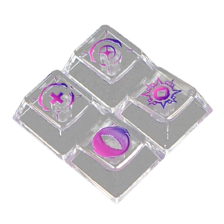 High Translucent Keycaps Enhances Backlits Illumination Effects and Long Time Use for Mechanical Keyboards