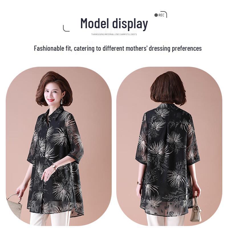 XUEXI Women s Summer Chiffon Blouse XL