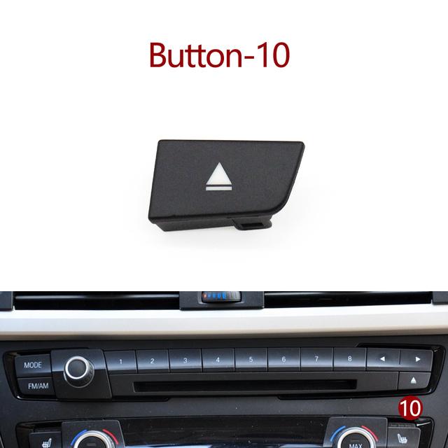 Tableau de bord avant de voiture Radio lecteur CD bouton de commutation boutons de commutation garniture de couverture pour BMW M3 M4 F20 F21 F22 F30 F32 F35 F34 F36 F45 F46