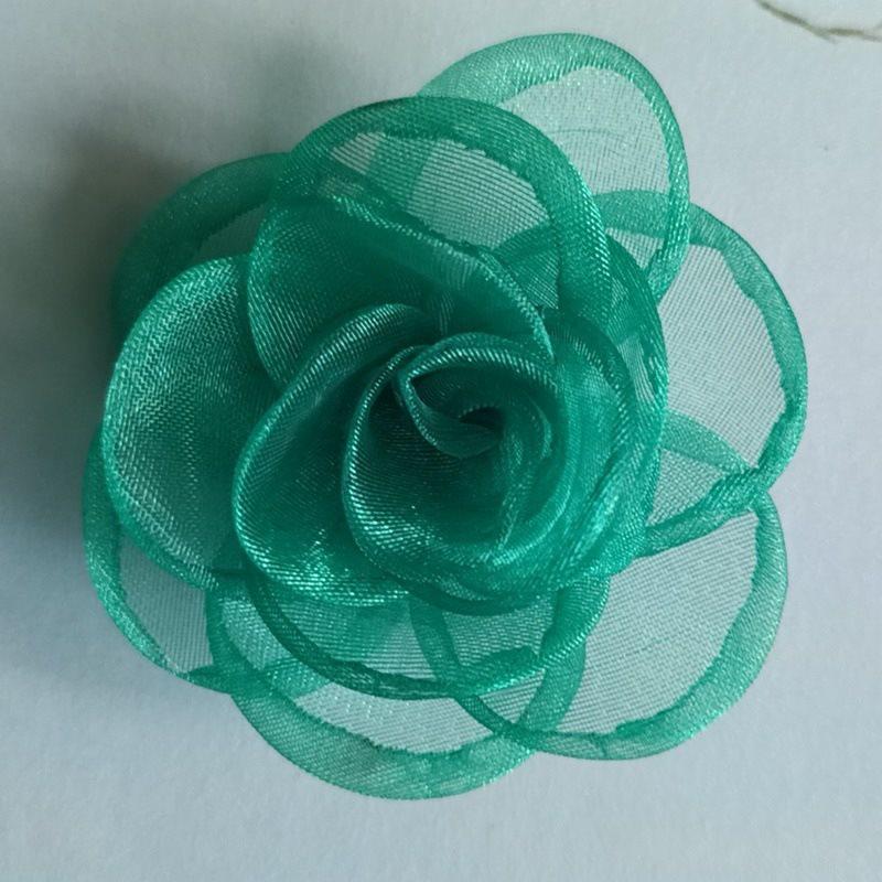 Korean Style 15-Piece Gauze Snow Fabric Flowers for DIY Clothing, Hair Clips, Jewelry Accessories