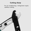 Compact Capillary Tube Cutter Refrigeration Tool Maintenance Forceps Green Quality Material & Rubber Made for Household
